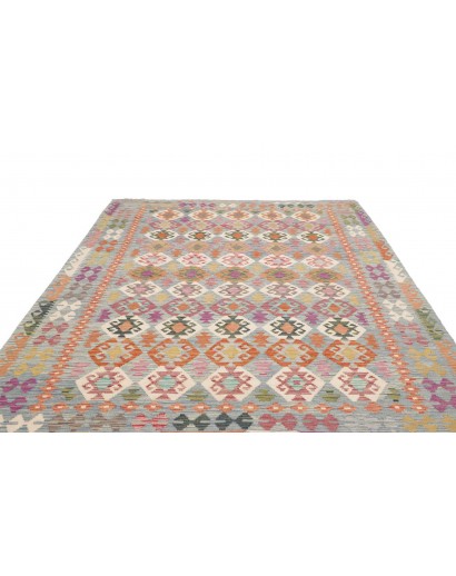 Tappeto Kilim Afghanistan azzurro 201x296
