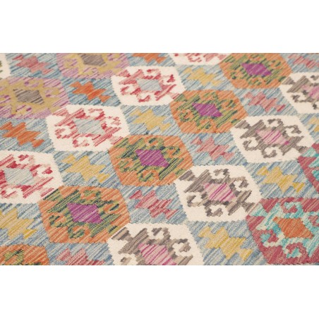 Tappeto Kilim Afghanistan azzurro 201x296