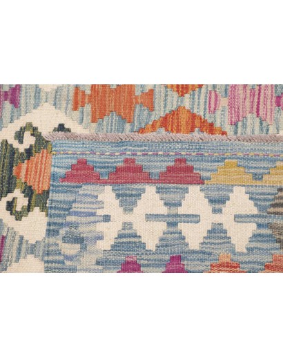 Tappeto Kilim Afghanistan azzurro 201x296