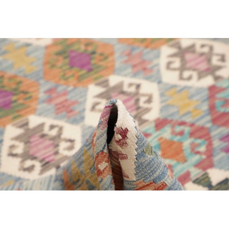 Tappeto Kilim Afghanistan azzurro 201x296