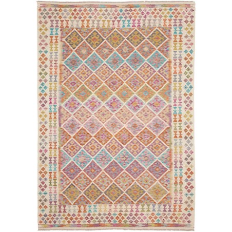 Tappeto Kilim Afghanistan marrone 201x296