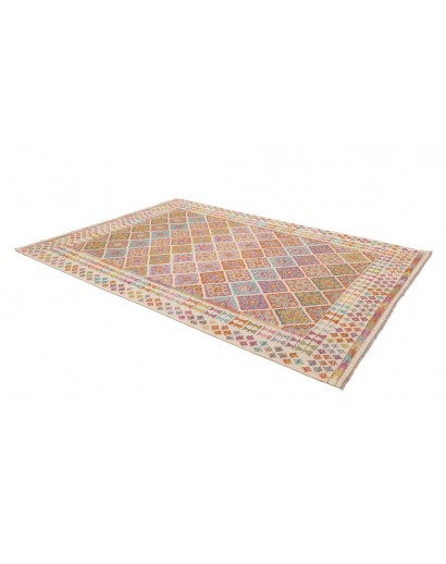 Tappeto Kilim Afghanistan marrone 201x296