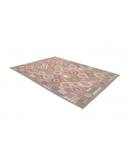 Tappeto Kilim Afghanistan marrone 207x295