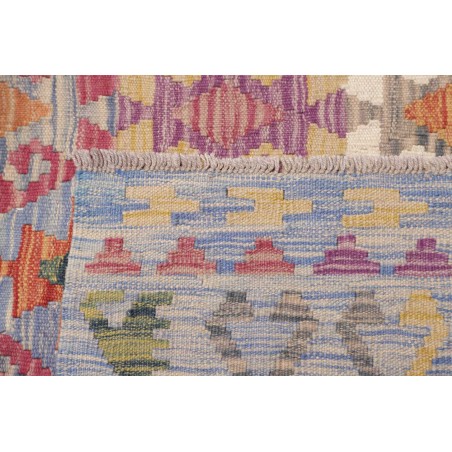 Tappeto Kilim Afghanistan marrone azzurro 205x311