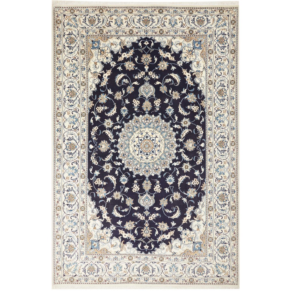 Tappeto Nain Kashmar Persia grigio 202x305 Tappeto Nain Kashmar Persia grigio 202x305