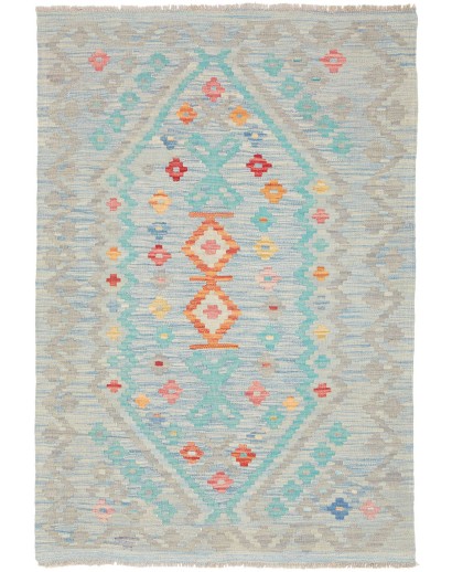 Tappeto Kilim Afghanistan beige marrone 103x147