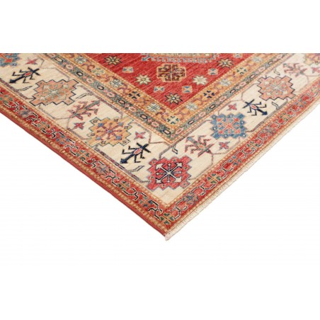 Tappeto Kazak Fine Pakistan marrone rosso 198x298