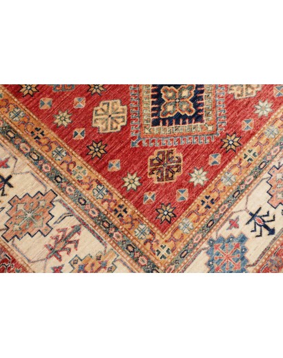 Tappeto Kazak Fine Pakistan marrone rosso 198x298
