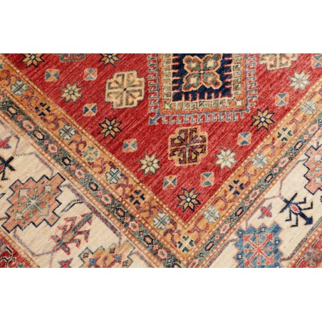 Tappeto Kazak Fine Pakistan marrone rosso 198x298
