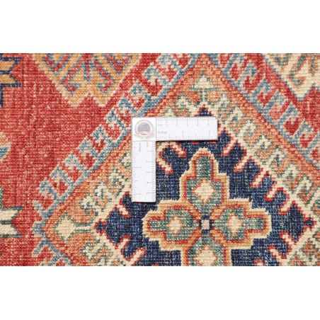 Tappeto Kazak Fine Pakistan marrone rosso 198x298