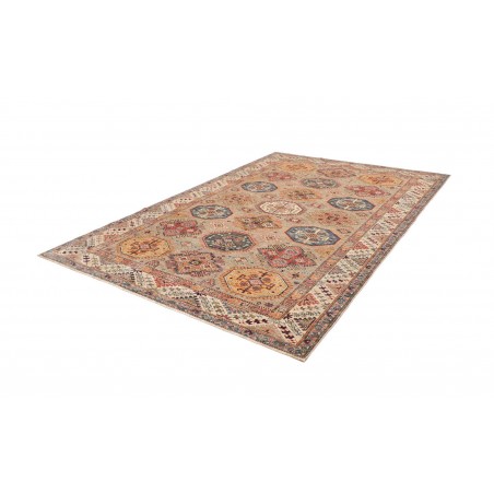 Tappeto Kazak Fine Pakistan marrone grigio 206x304