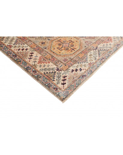 Tappeto Kazak Fine Pakistan marrone grigio 206x304