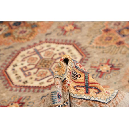 Tappeto Kazak Fine Pakistan marrone grigio 206x304