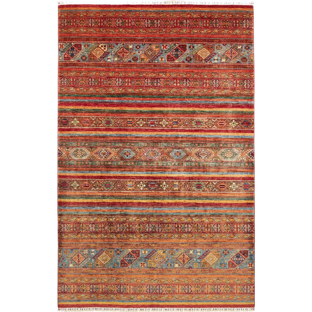 Tappeto Samarkand Pakistan marrone giallo 202x309