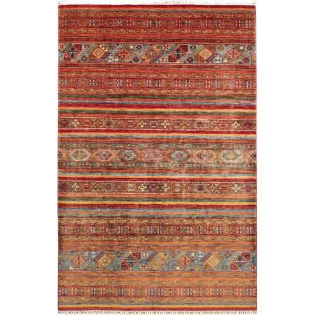 Tappeto Samarkand Pakistan marrone giallo 202x309