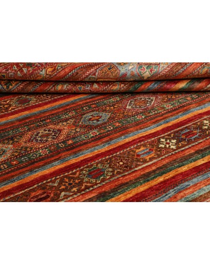 Tappeto Samarkand Pakistan marrone giallo 202x309