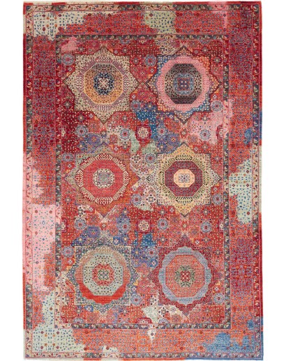 Tappeto Mamlouk Pakistan rosso bianco 198x296