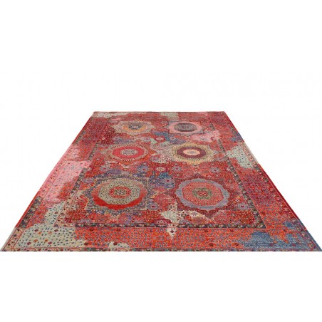 Tappeto Mamlouk Pakistan rosso bianco 198x296