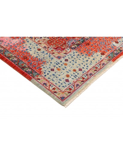 Tappeto Mamlouk Pakistan rosso bianco 198x296
