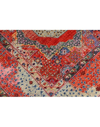 Tappeto Mamlouk Pakistan rosso bianco 198x296