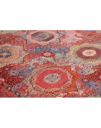 Tappeto Mamlouk Pakistan rosso bianco 198x296