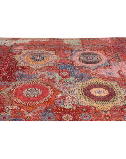 Tappeto Mamlouk Pakistan rosso bianco 198x296