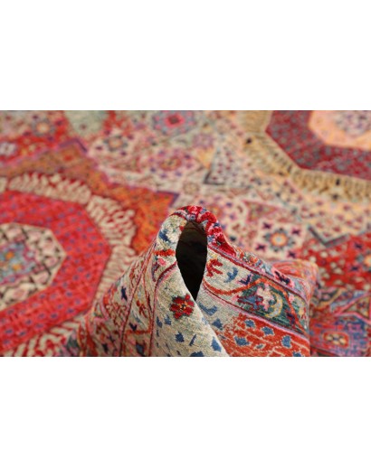 Tappeto Mamlouk Pakistan rosso bianco 198x296