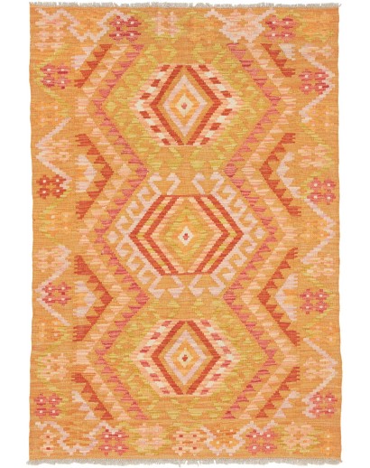 Tappeto Kilim Afghanistan marrone 103x150