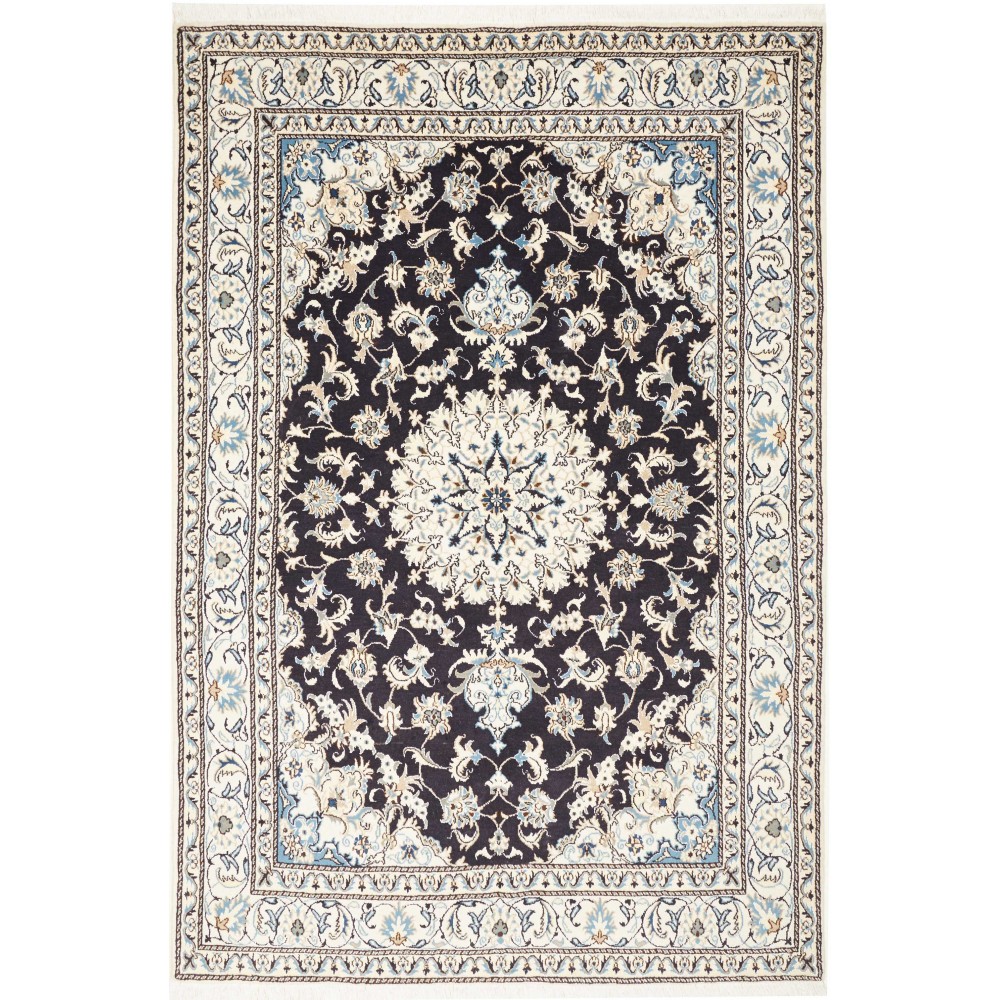 Tappeto Nain Kashmar Persia grigio 165x246 Tappeto Nain Kashmar Persia grigio 165x246