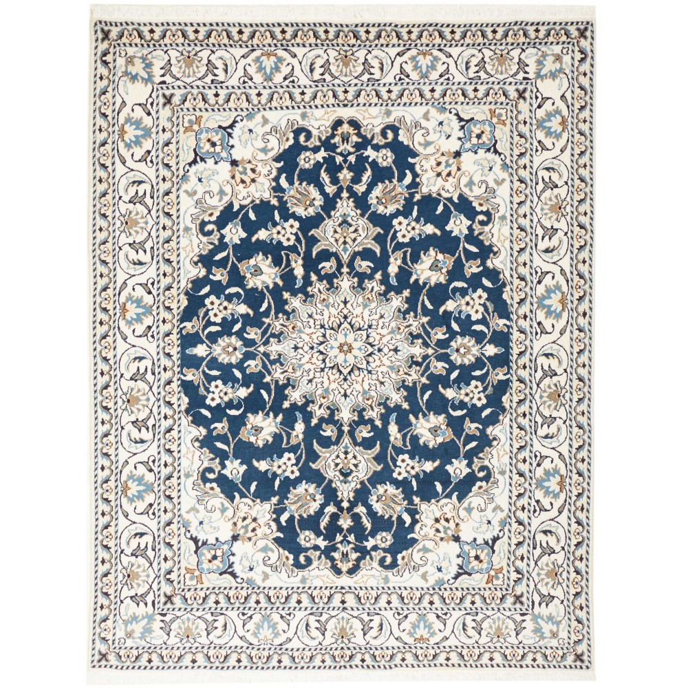 Tappeto Nain Kashmar Persia grigio 155x202 Tappeto Nain Kashmar Persia grigio 155x202