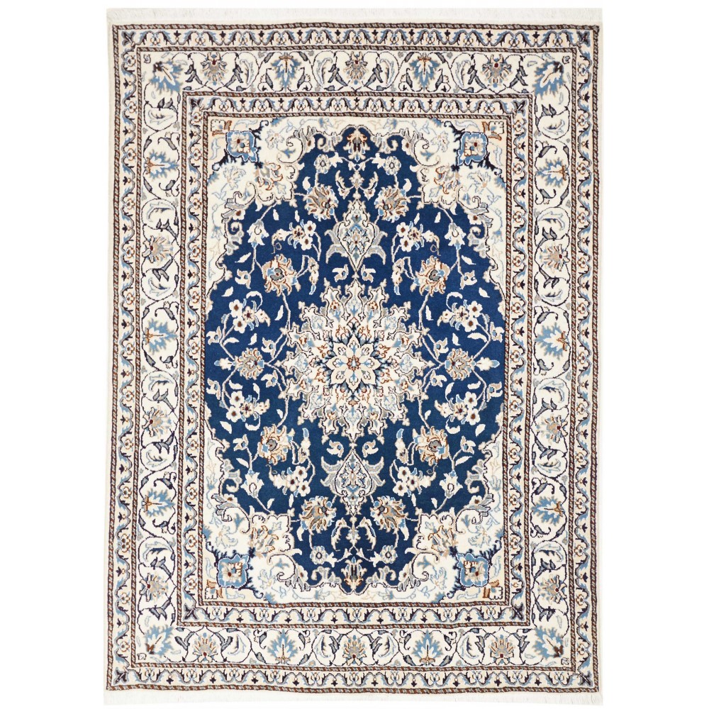 Tappeto Nain Kashmar Persia grigio 142x200 Tappeto Nain Kashmar Persia grigio 142x200