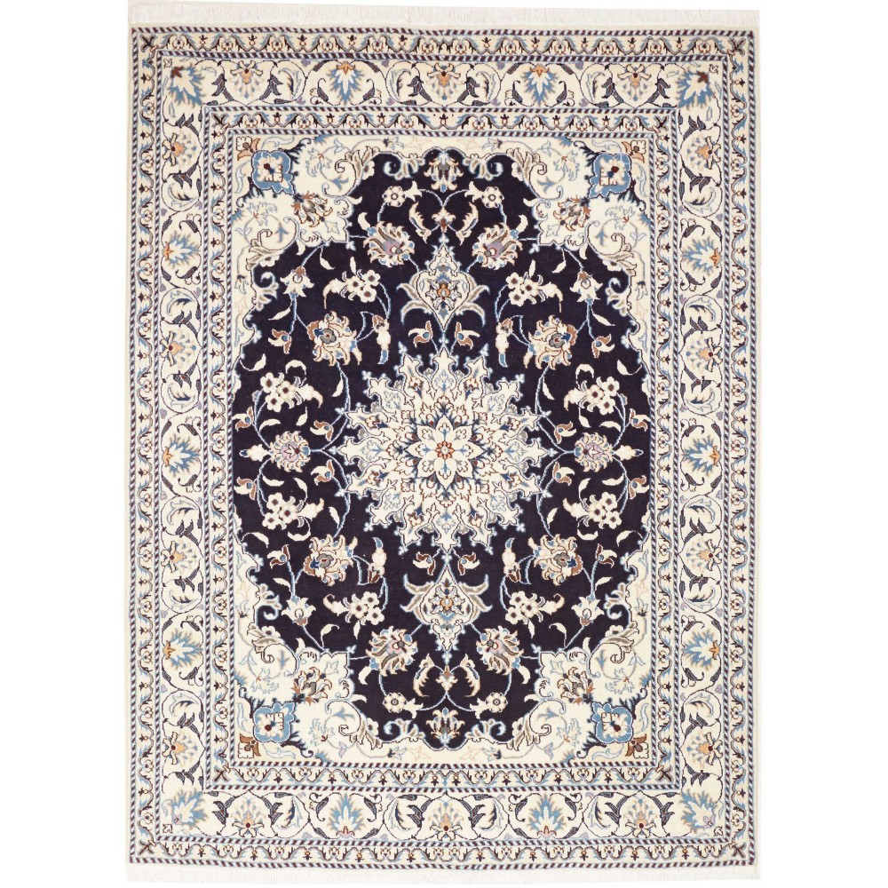 Tappeto Nain Kashmar Persia grigio 150x205 Tappeto Nain Kashmar Persia grigio 150x205