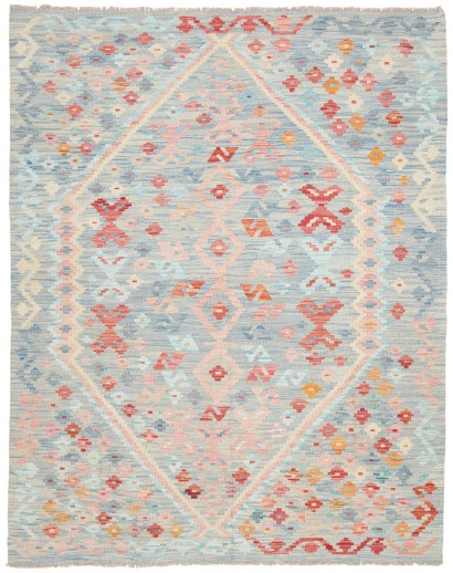 Tappeto Kilim Afghanistan beige bianco 156x197