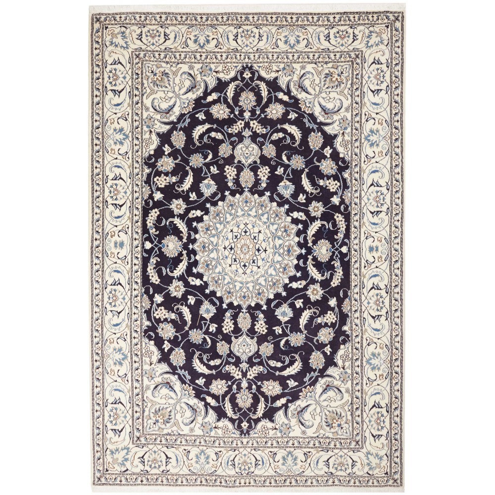 Tappeto Nain Kashmar Persia grigio 190x290 Tappeto Nain Kashmar Persia grigio 190x290