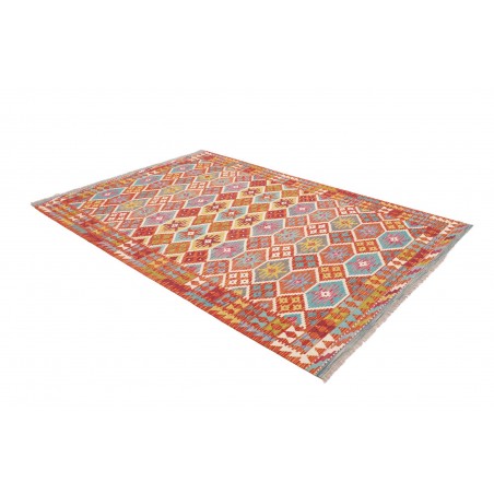 Tappeto Kilim Afghanistan rosso blu 173x255