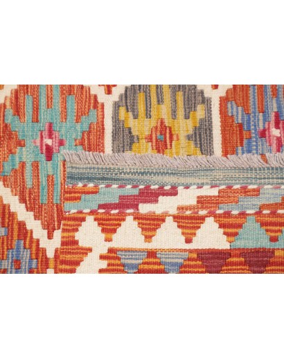 Tappeto Kilim Afghanistan rosso blu 173x255