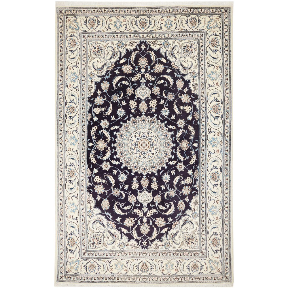 Tappeto Nain Kashmar Persia grigio 200x315 Tappeto Nain Kashmar Persia grigio 200x315