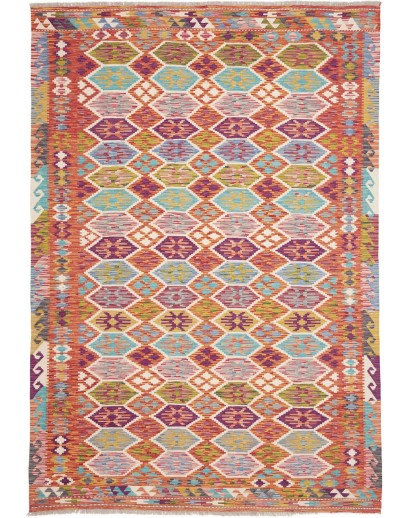 Tappeto Kilim Afghanistan marrone 176x257