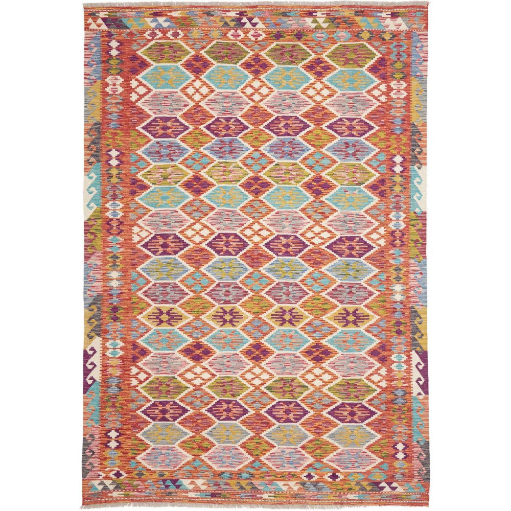 Tappeto Kilim Afghanistan marrone 176x257