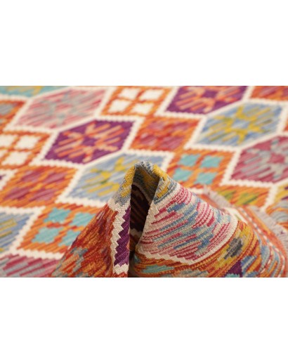 Tappeto Kilim Afghanistan marrone 176x257