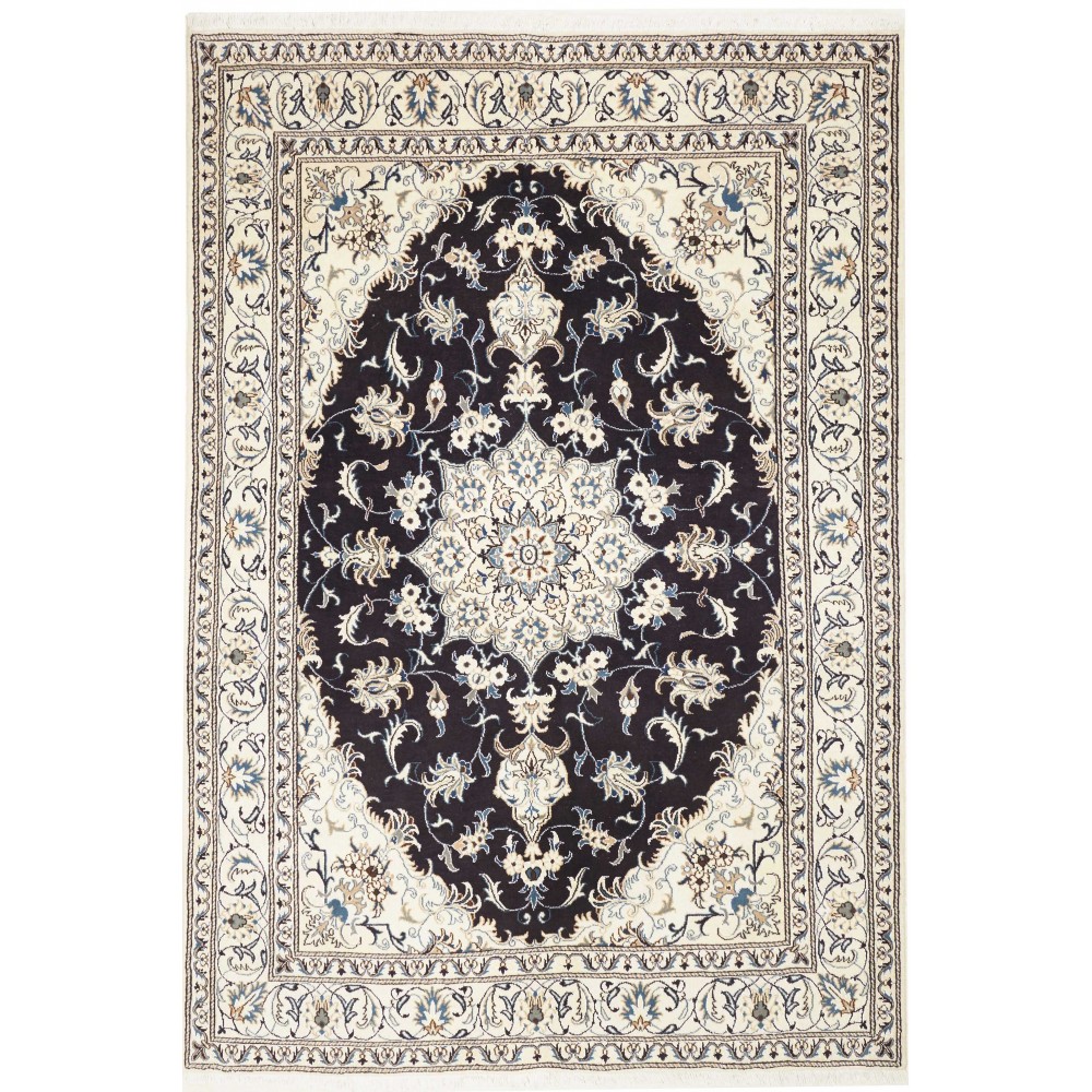 Tappeto Nain Kashmar Persia grigio 167x242 Tappeto Nain Kashmar Persia grigio 167x242
