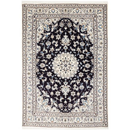 Tappeto Nain Kashmar Persia grigio blu 165x245