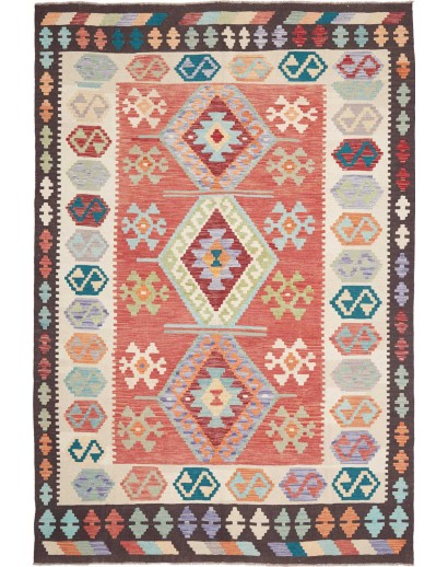 Tappeto Kilim Afghanistan marrone 178x260