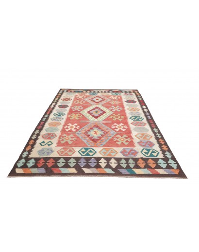 Tappeto Kilim Afghanistan marrone 178x260