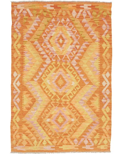 Tappeto Kilim Afghanistan marrone beige 99x147