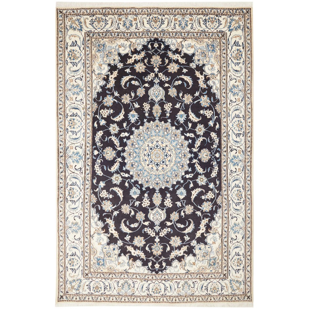 Tappeto Nain Kashmar Persia grigio 190x295 Tappeto Nain Kashmar Persia grigio 190x295
