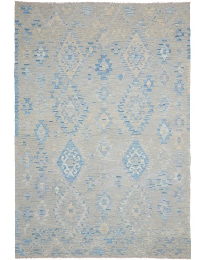 Tappeto Kilim Afghanistan azzurro beige 175x257