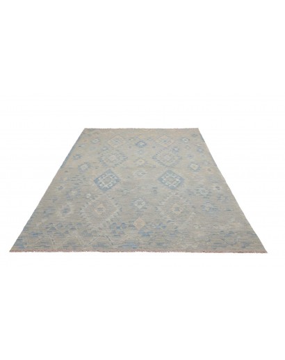 Tappeto Kilim Afghanistan azzurro beige 175x257