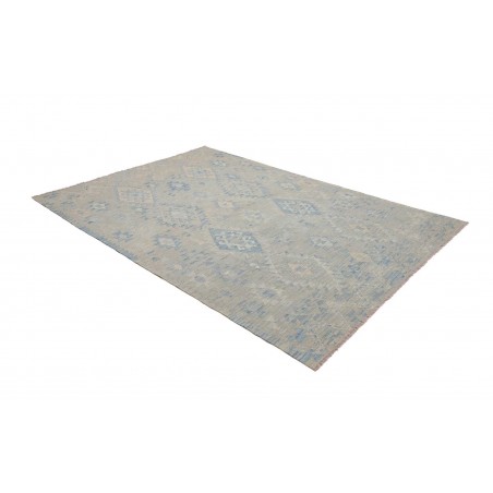 Tappeto Kilim Afghanistan azzurro beige 175x257