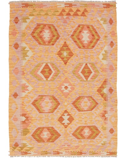 Tappeto Kilim Afghanistan marrone 102x145